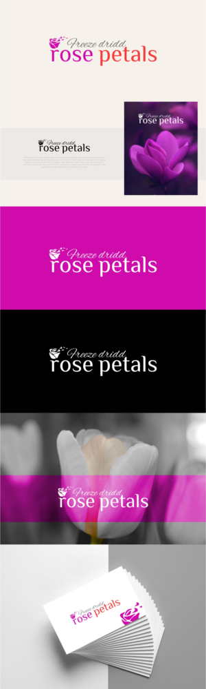 Freeze dridd rose petals or www.freezedriedrosepetals.com.au | Graphic Design by GVisions