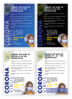 Covid19 Poster for workplaces | Graphic Design by aberyor