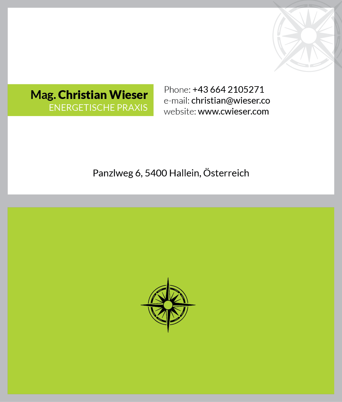 Diseño de Tarjeta de Presentación por Creative Slices para Christian Wieser | Diseño #23948310
