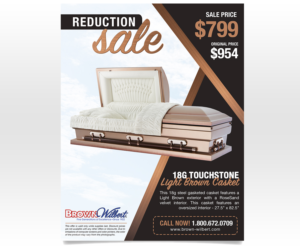 Touchstone Light Brown Inventory Reduction Sale | Flyer Design by Luniere Designs