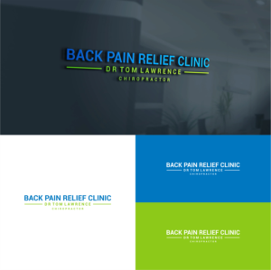 Back Pain Relief Clinic - Dr Tom Lawrence - Chiropractor | Diseño de Logo por tejo