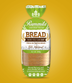 Bag packaging design of sliced bread | Verpackungs-Design von SAI DESIGNS