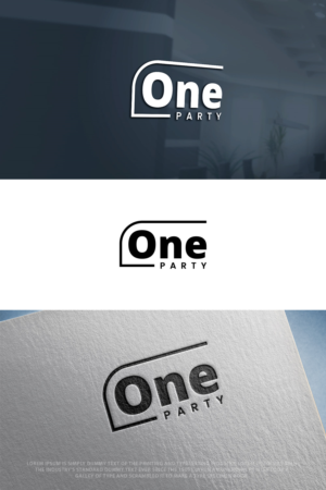One Party or OneParty or ONE on top and Party smaller underneath | Logo Design by GoodTimes$$$