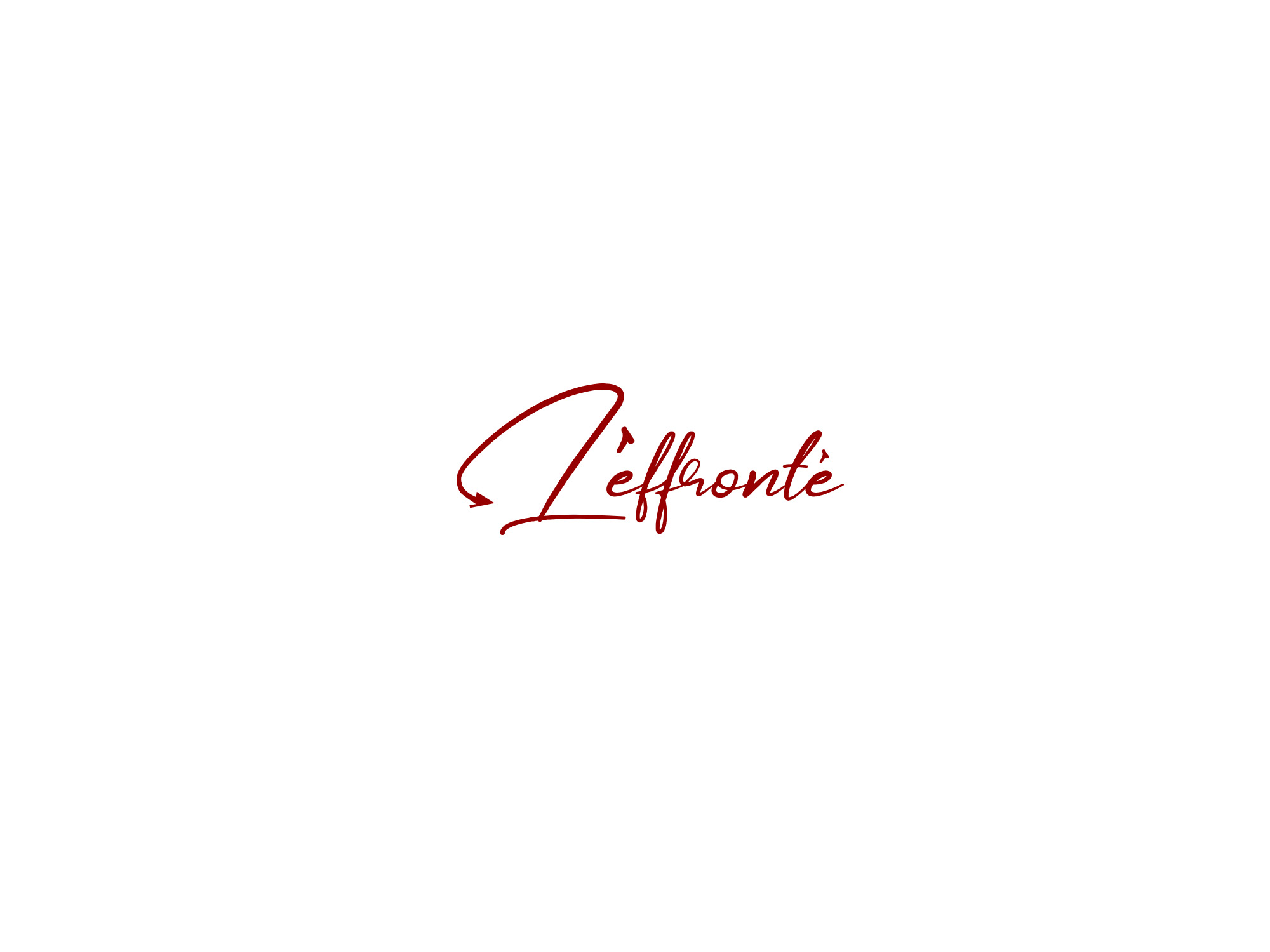 Logo Design by jaycobbb for L'effronté | Design #23910126