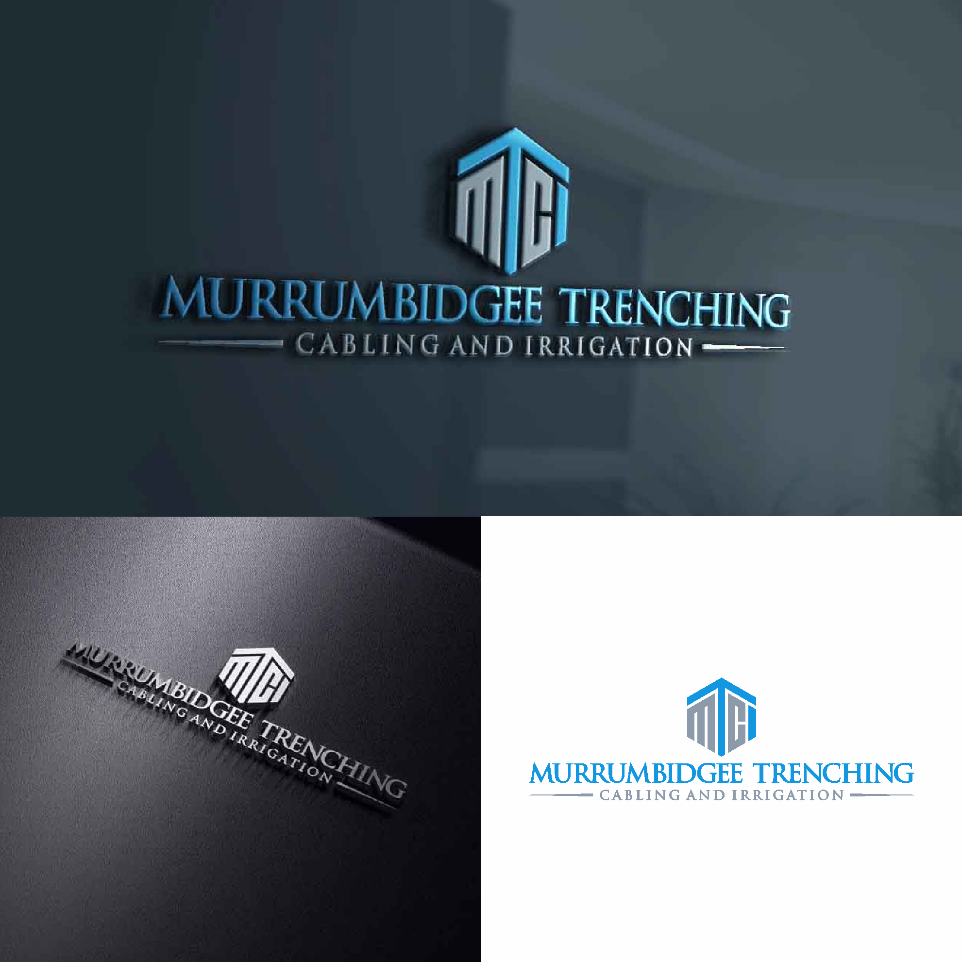 Logo Design by saher khan 2 for Murrumbidgee Trenching | Design #23911225