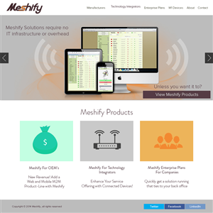 Web Design by Given M for Meshify | Design #3011915