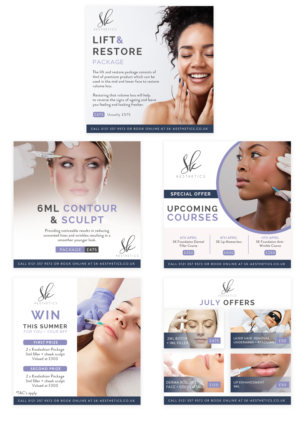 Design professional, clean and neat beauty clinic 