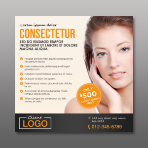 Design professional, clean and neat beauty clinic  | Diseño de Flyer por aspiremedia