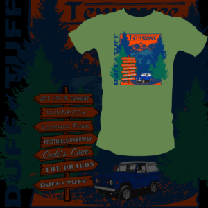 Destination Sign Post Ford Bronco Smoky Mountains Shirt | T-Shirt-Design von Nadz10