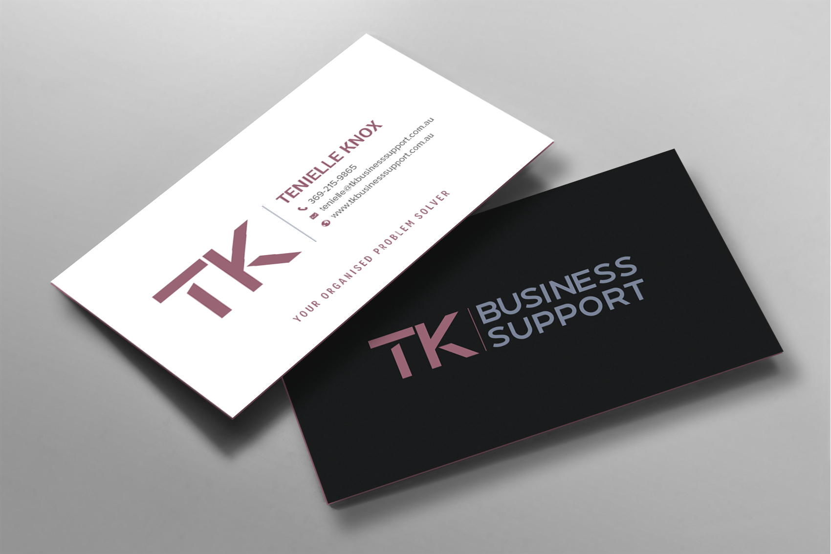 Elegant, Professional, Virtual Assistant Business Card Design for a