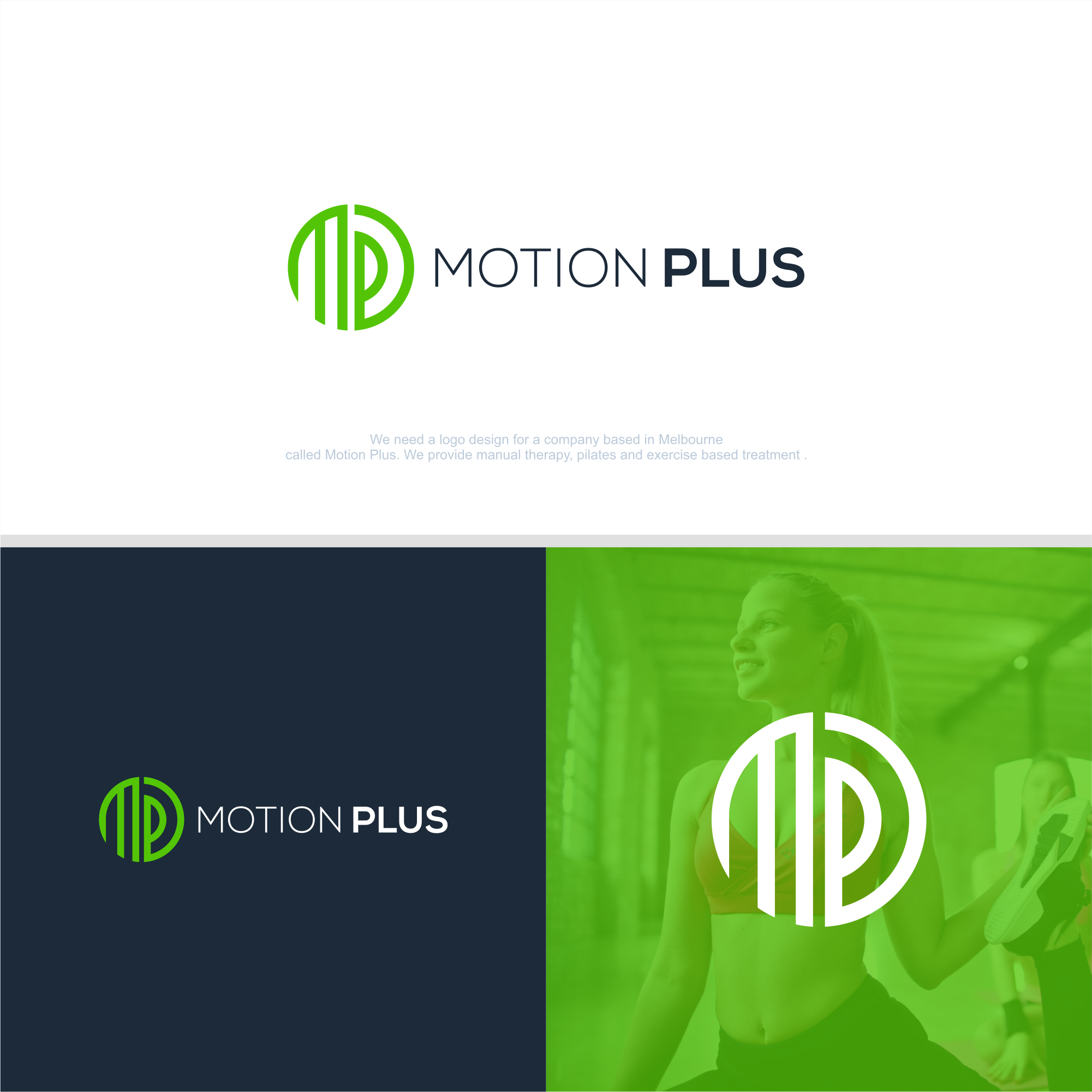 Diseño de Logo por artistoria™ para Motion Plus  | Diseño #23953708