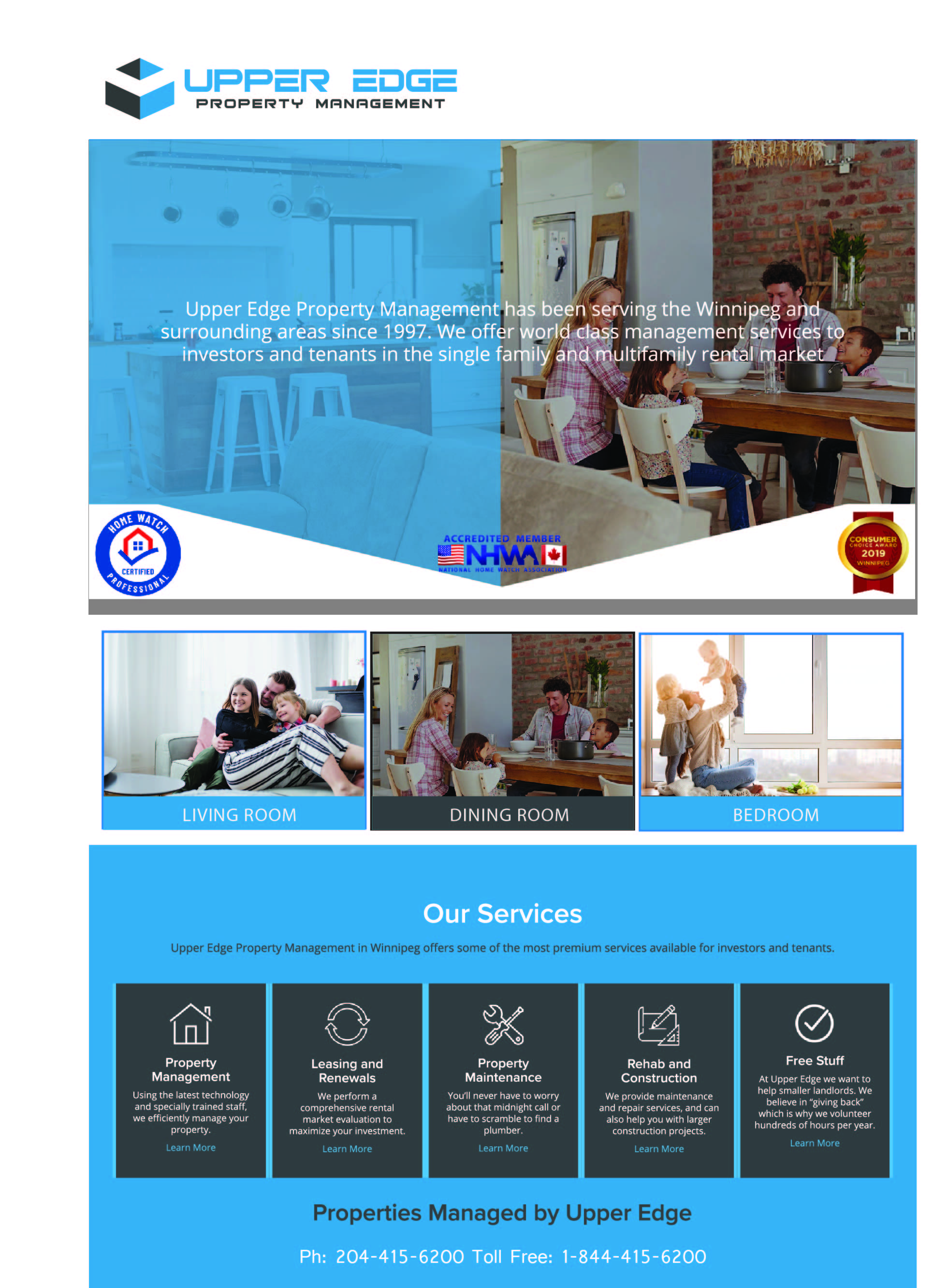 Stationery Design by S.R Creative One for Upper Edge Property Management Inc. | Design #23961400
