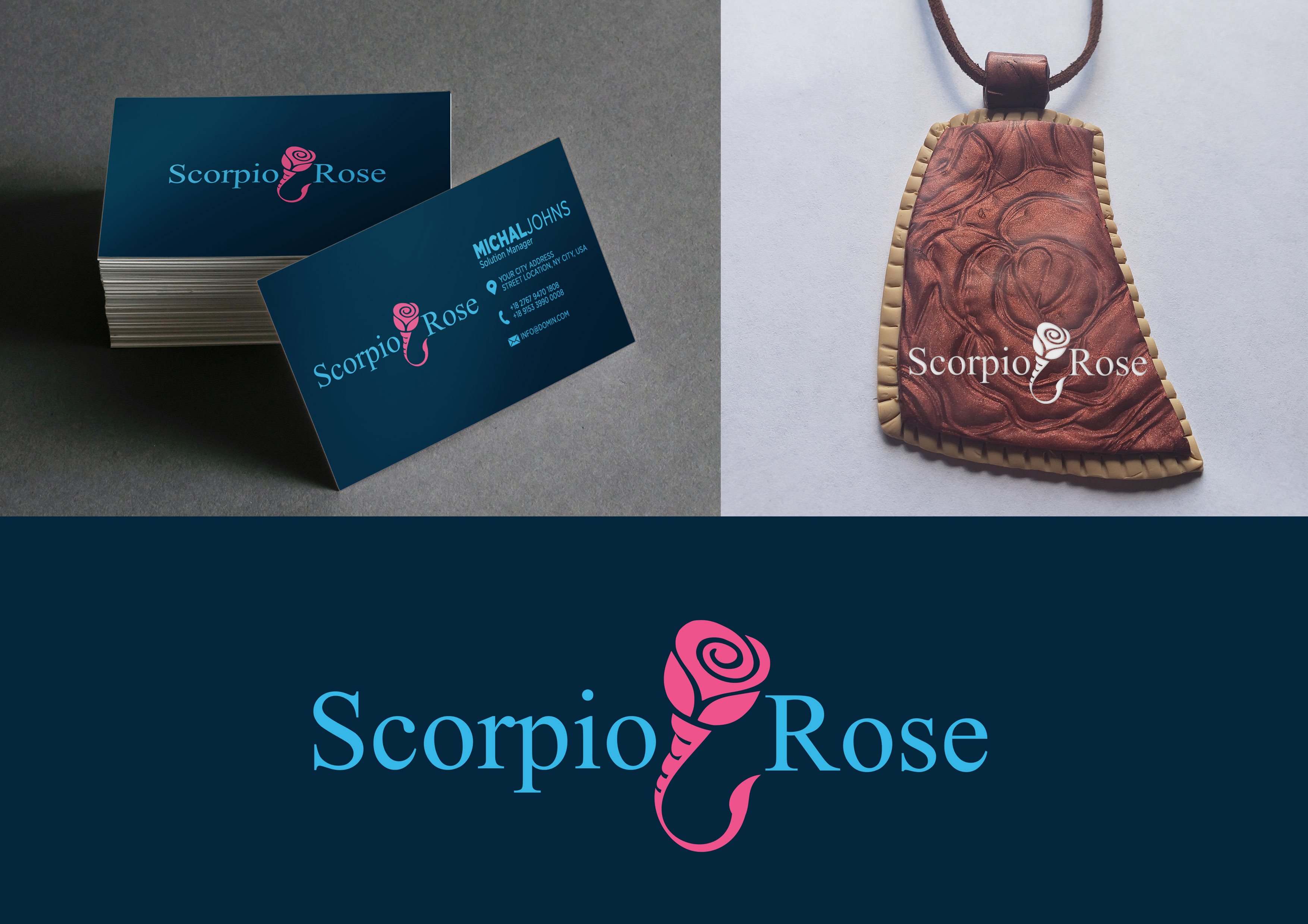 Diseño de Logo por Cubebox Studios para Scorpio Rose Designs | Diseño #23924300