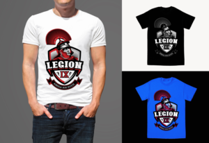 9th Legion. (9th Roman Legion) t shirt design, a shirt for a martial arts academy | T-Shirt-Design von typeo1978