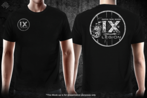 9th Legion. (9th Roman Legion) t shirt design, a shirt for a martial arts academy | T-Shirt-Design von gekgrfx