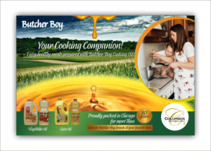Columbus Vegetable Oils Print Advertisement Design | Design Graphique par Fine Graphics House