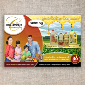 Columbus Vegetable Oils Print Advertisement Design | Design Graphique par DA.