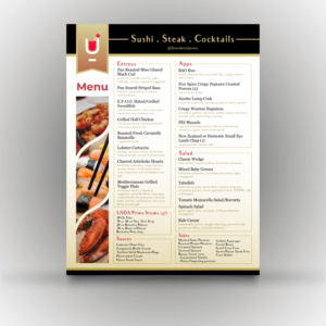 Menu Design by Louie Fuentes for this project | Design #23940980
