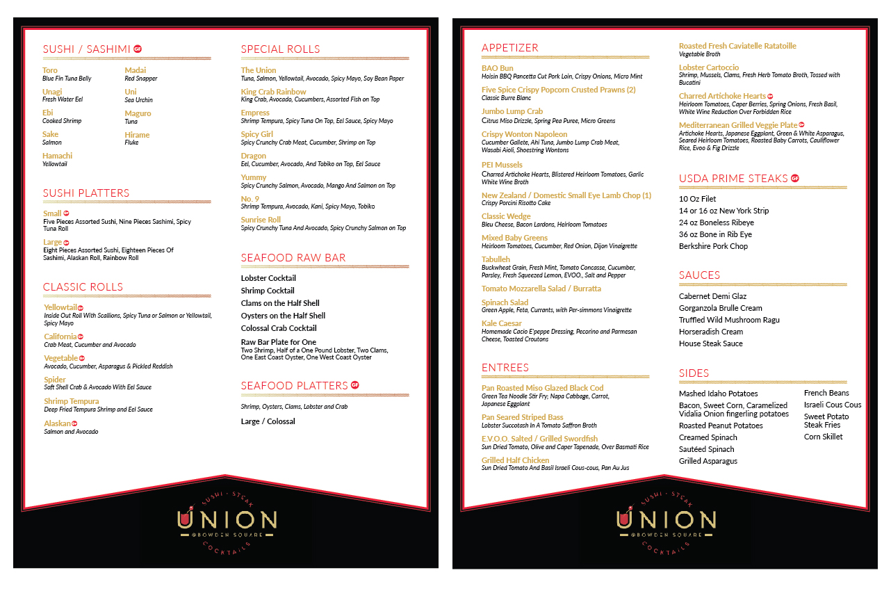 Menu Design by eleven for this project | Design #23942265