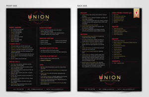 Menu Design by SAI DESIGNS