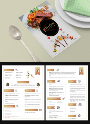 Union Sushi & Steak Dinner Menu | Menü-Design von logoQ