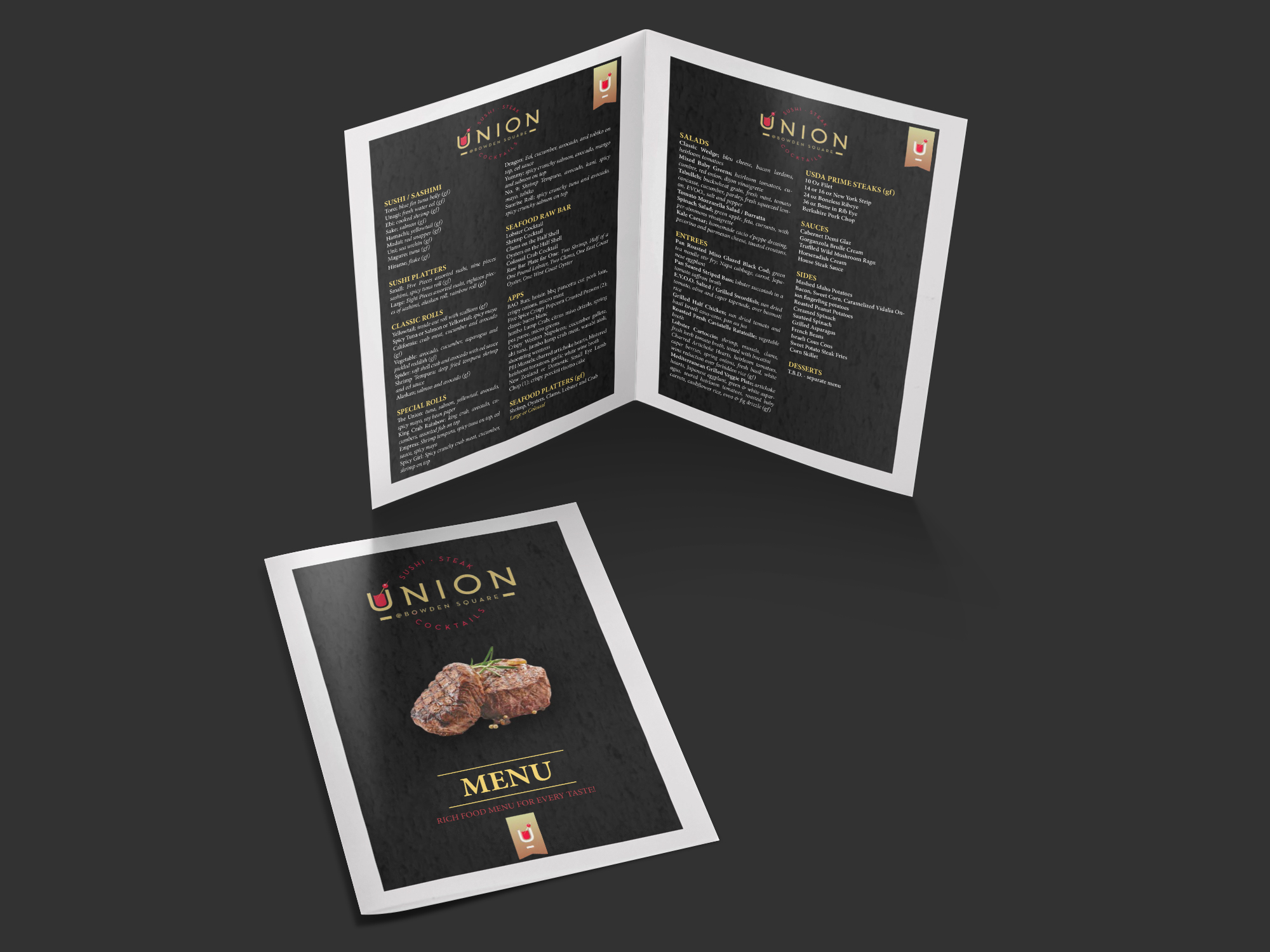 Menu Design by Atroxic Design for this project | Design #23935070