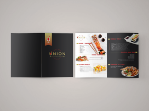 Union Sushi & Steak Dinner Menu | Menü-Design von nafizrahat