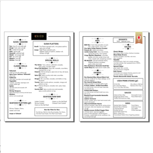 Menu Design by whafsahm