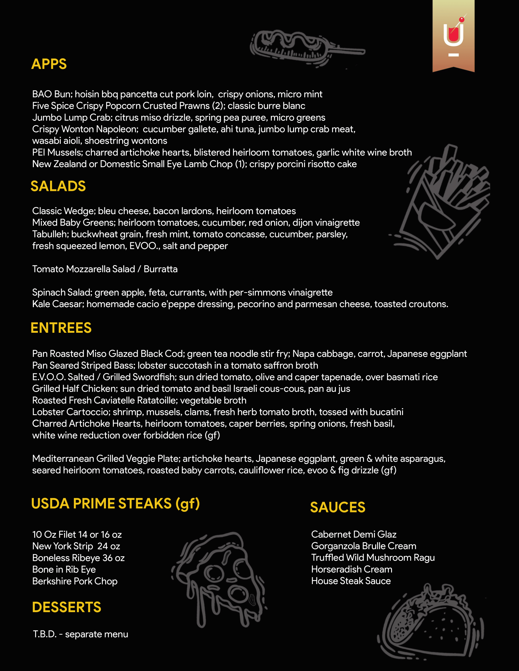 Menu Design by Justin John for this project | Design #23937865