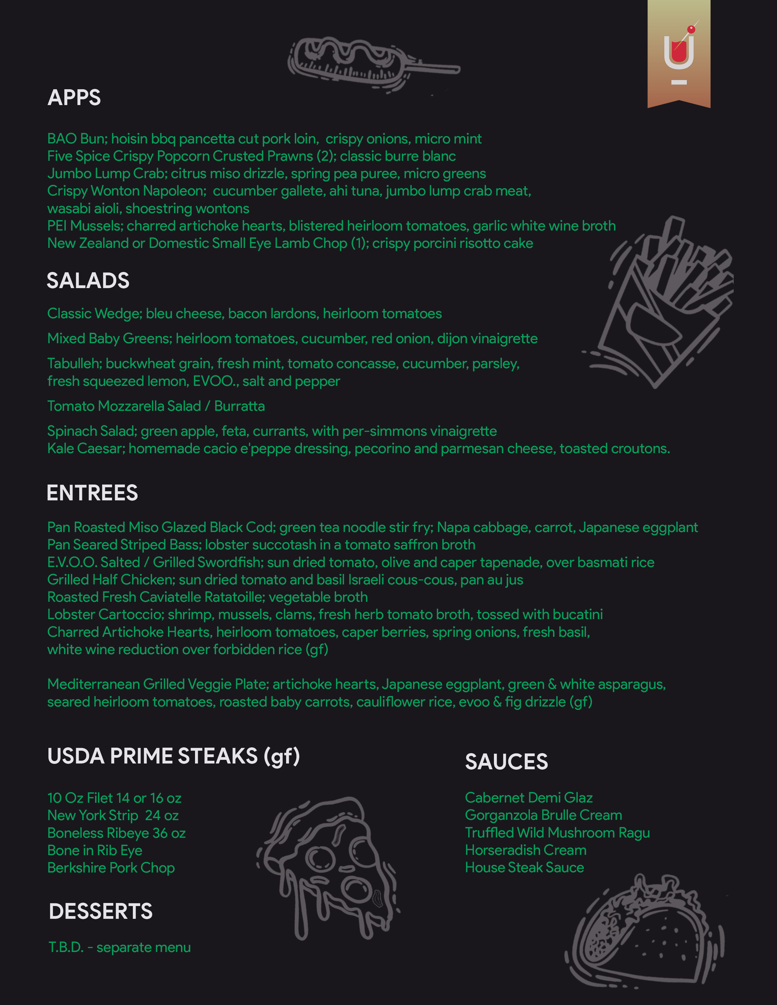 Menu Design by Justin John for this project | Design #23938014