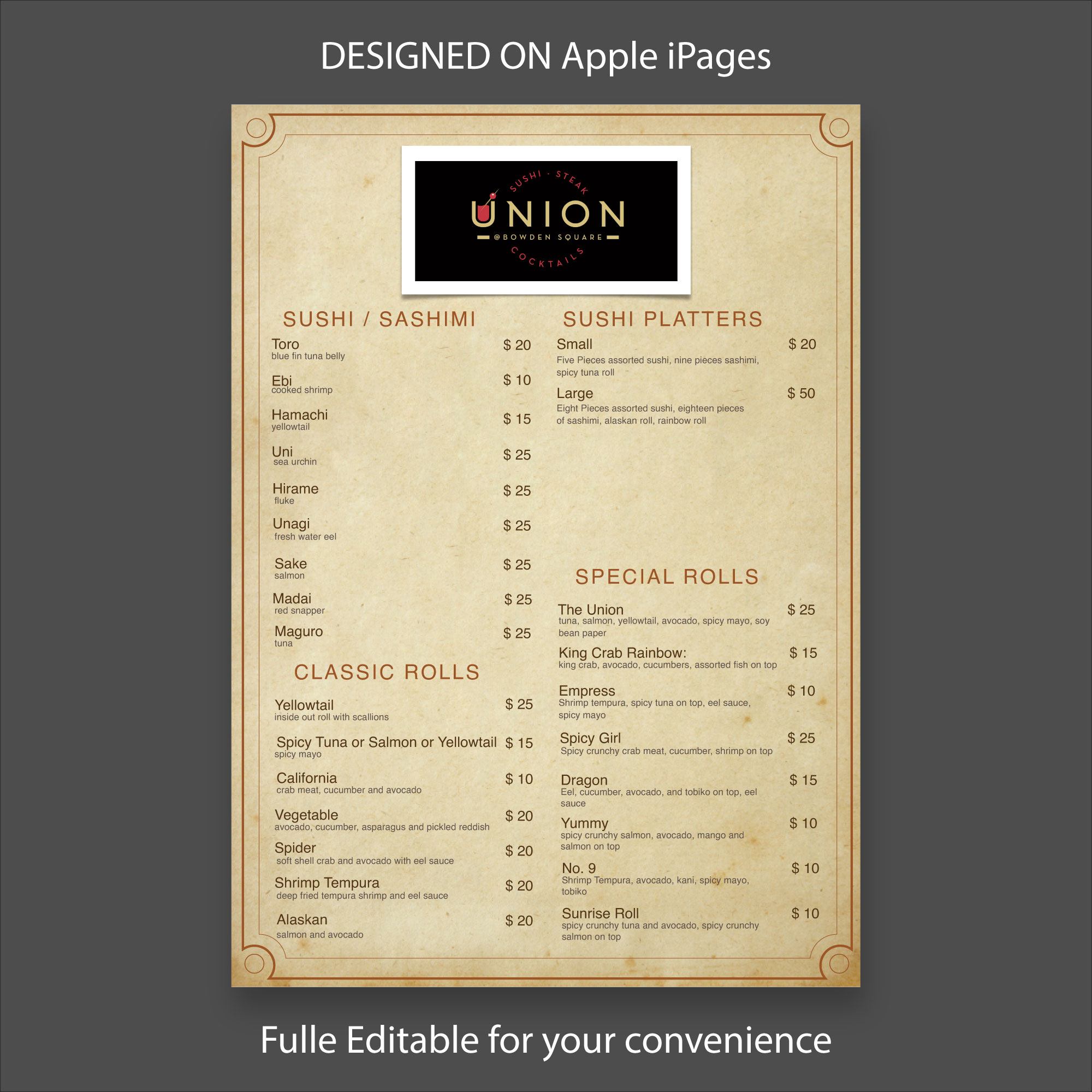 Menu Design by Muhammad 130 for this project | Design #23940157