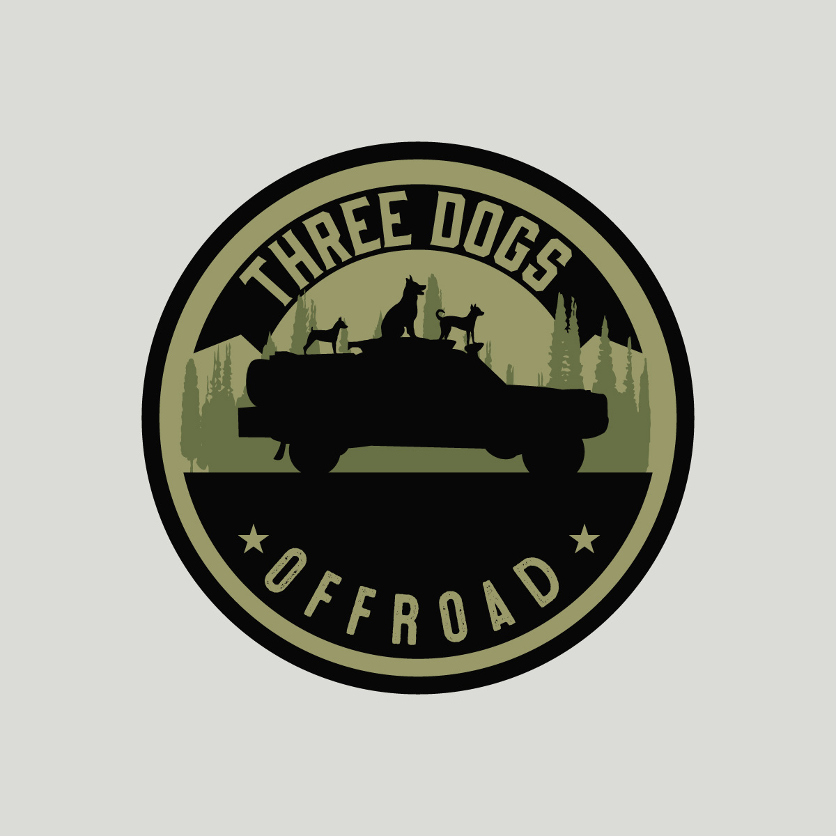 Logo Design by Sergio Coelho for Three Dogs Offroad LLC | Design #23966428