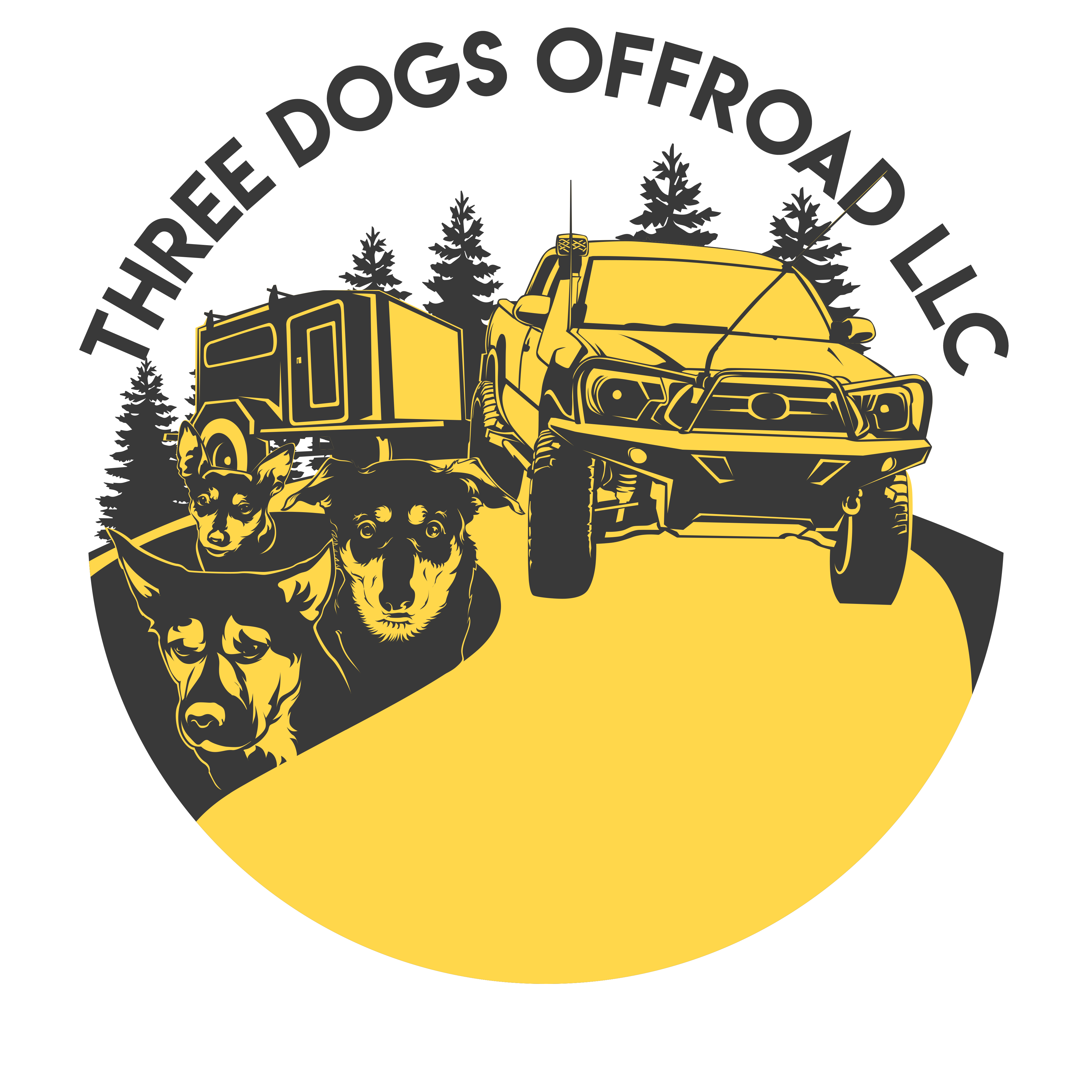 Logo Design by mckirbz for Three Dogs Offroad LLC | Design #23940145