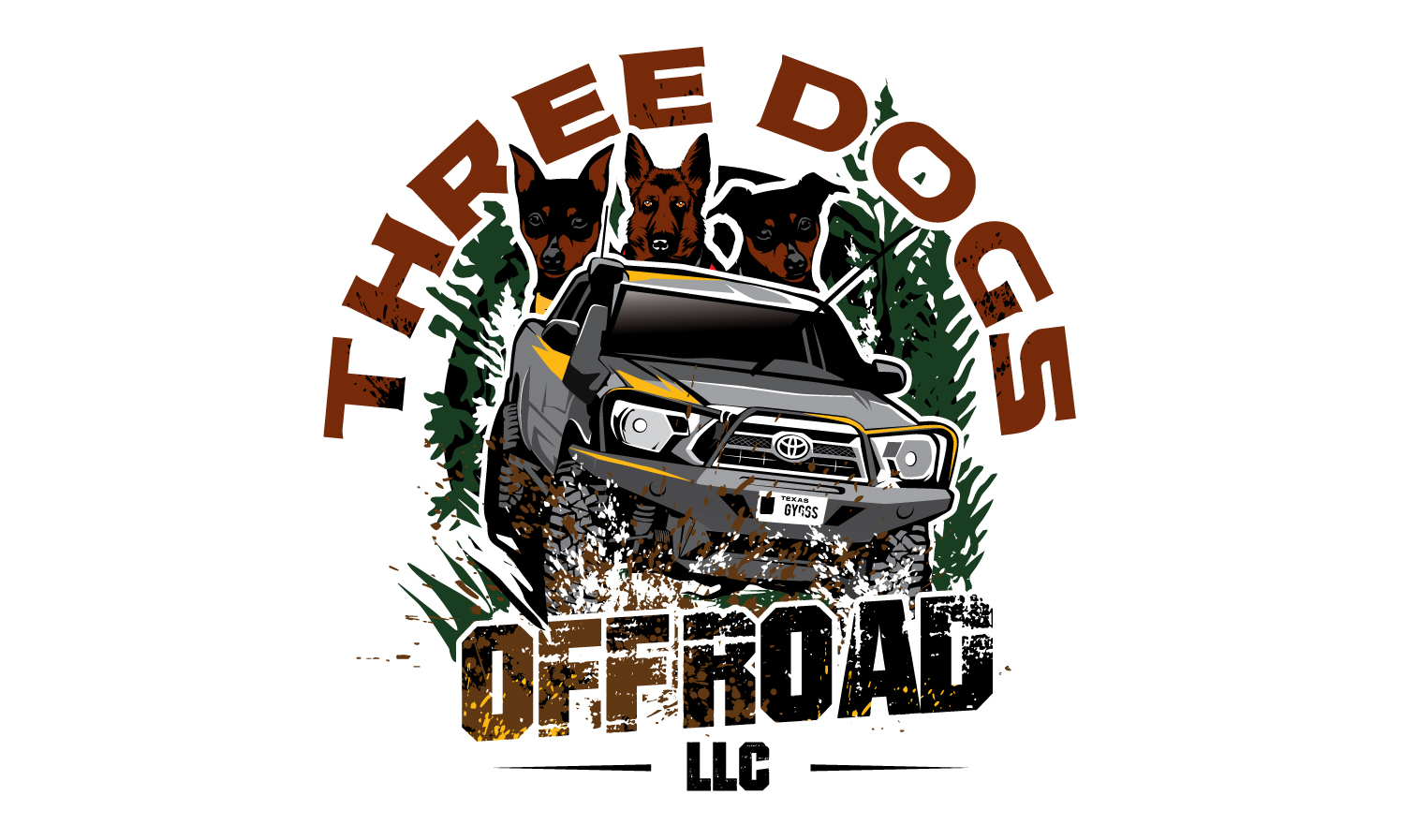 Logo Design by logoQ for Three Dogs Offroad LLC | Design #23930886