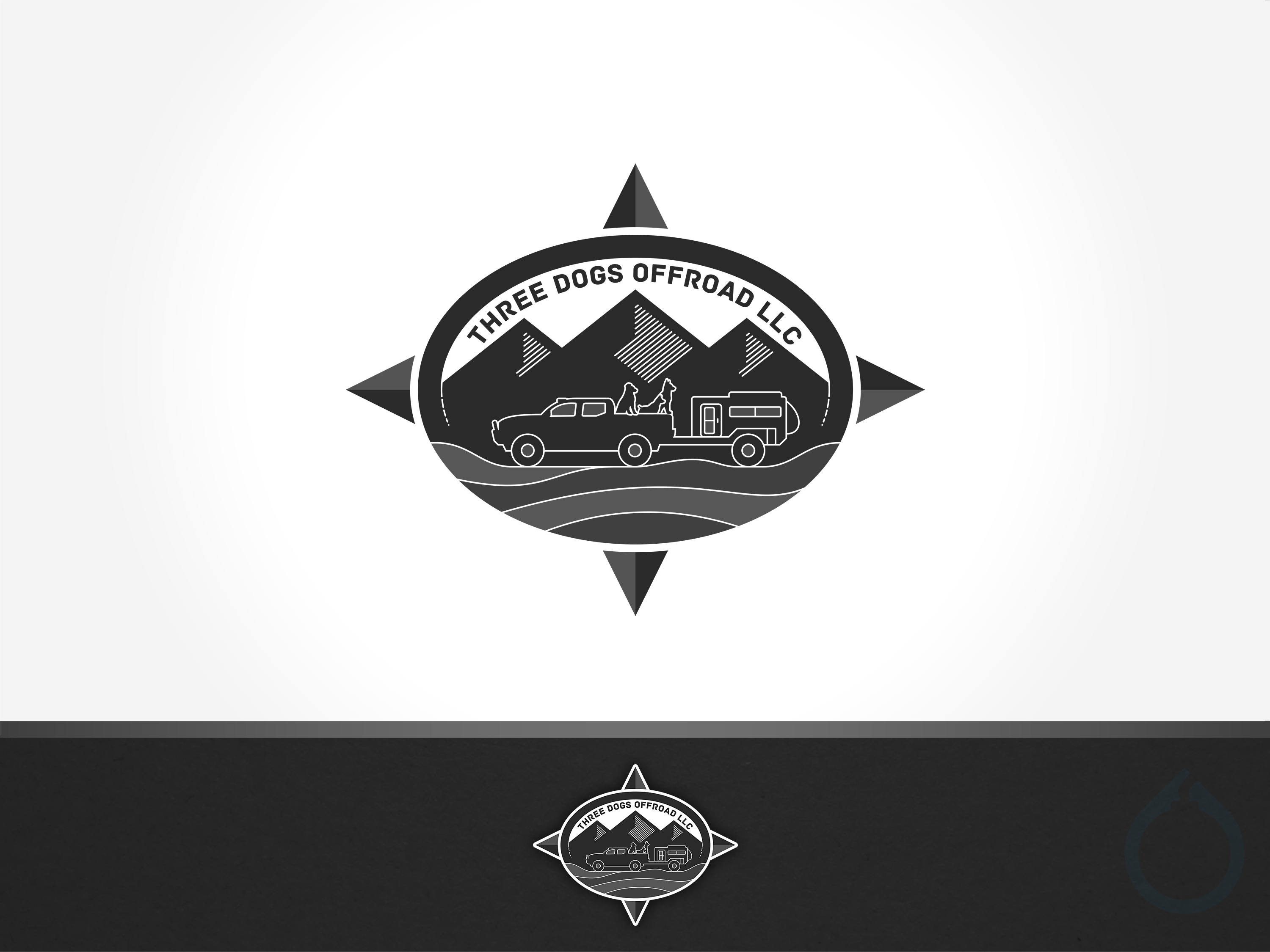 Logo Design by aquabomb26 for Three Dogs Offroad LLC | Design #23928519