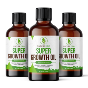 Nature Gro Super Growth Oil (all natural hair growth products)  | Label Design by SAI DESIGNS