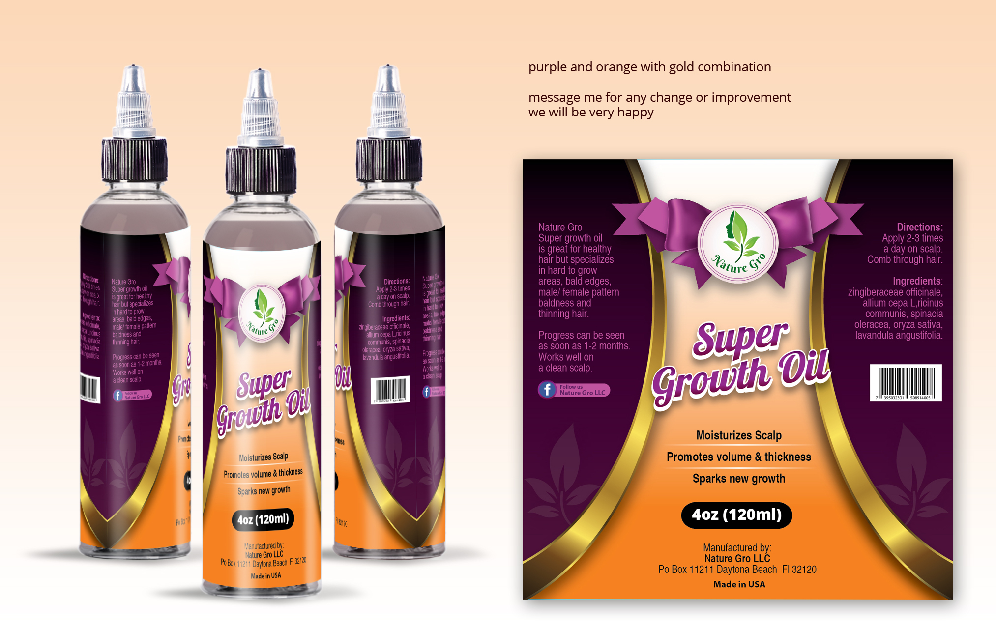 Label Design by oasegrafis for Nature Gro LLC | Design #23941290