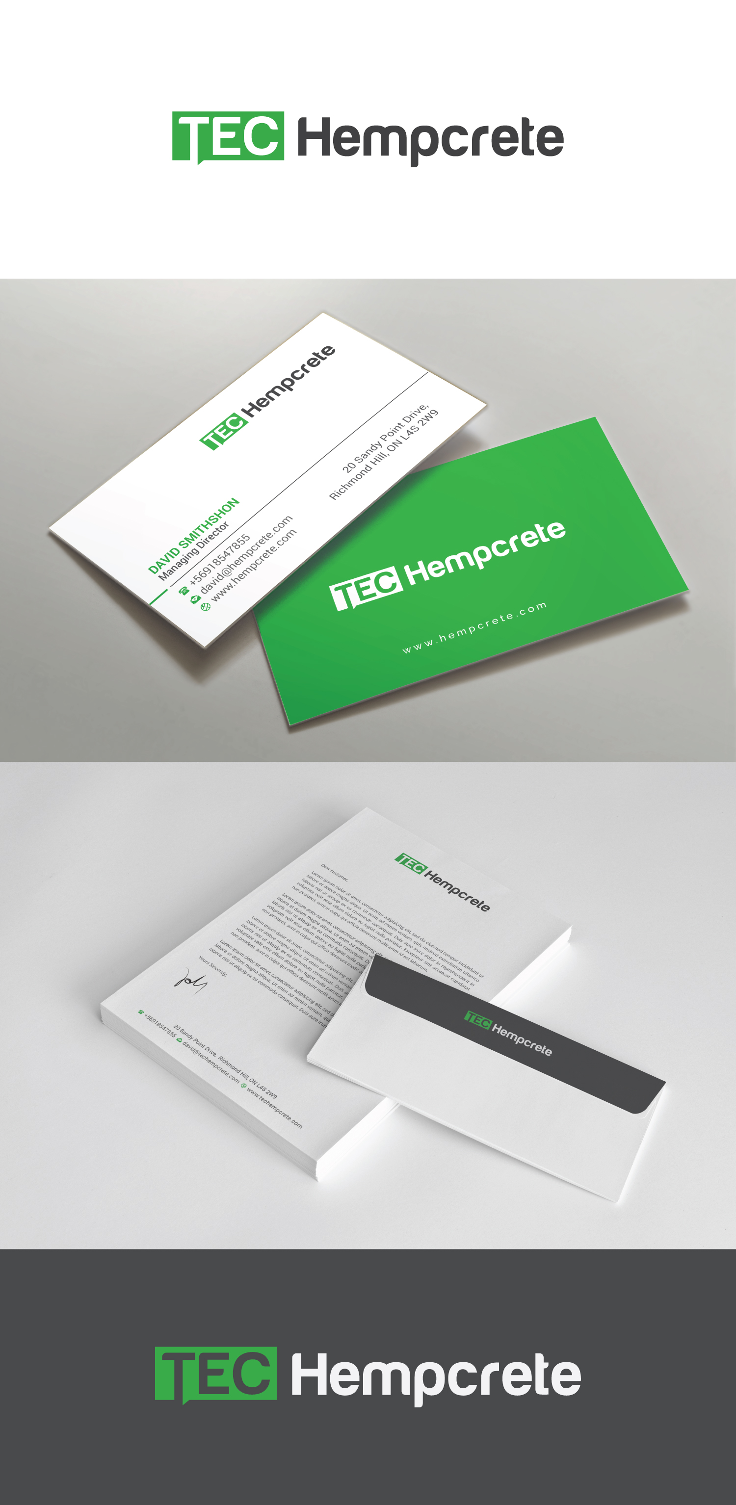 Logo Design by R.design for TEC Hempcrete | Design #23931337