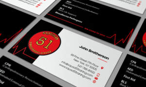 Squad 51 Training is our company name. and instruction | Design de Carte de Visite par coo.lt