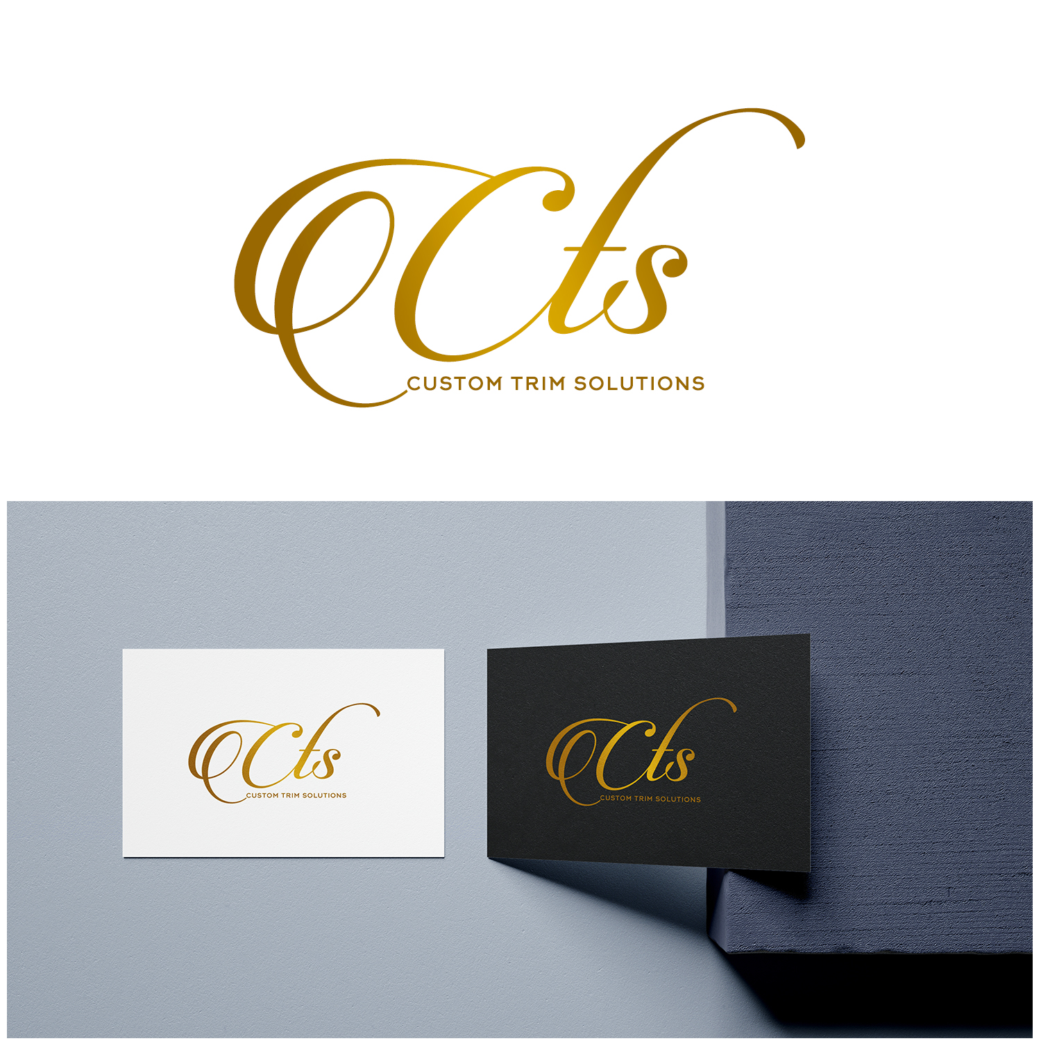 Logo Design by DominicDesign for Custom Trim Solutions  | Design #23934508