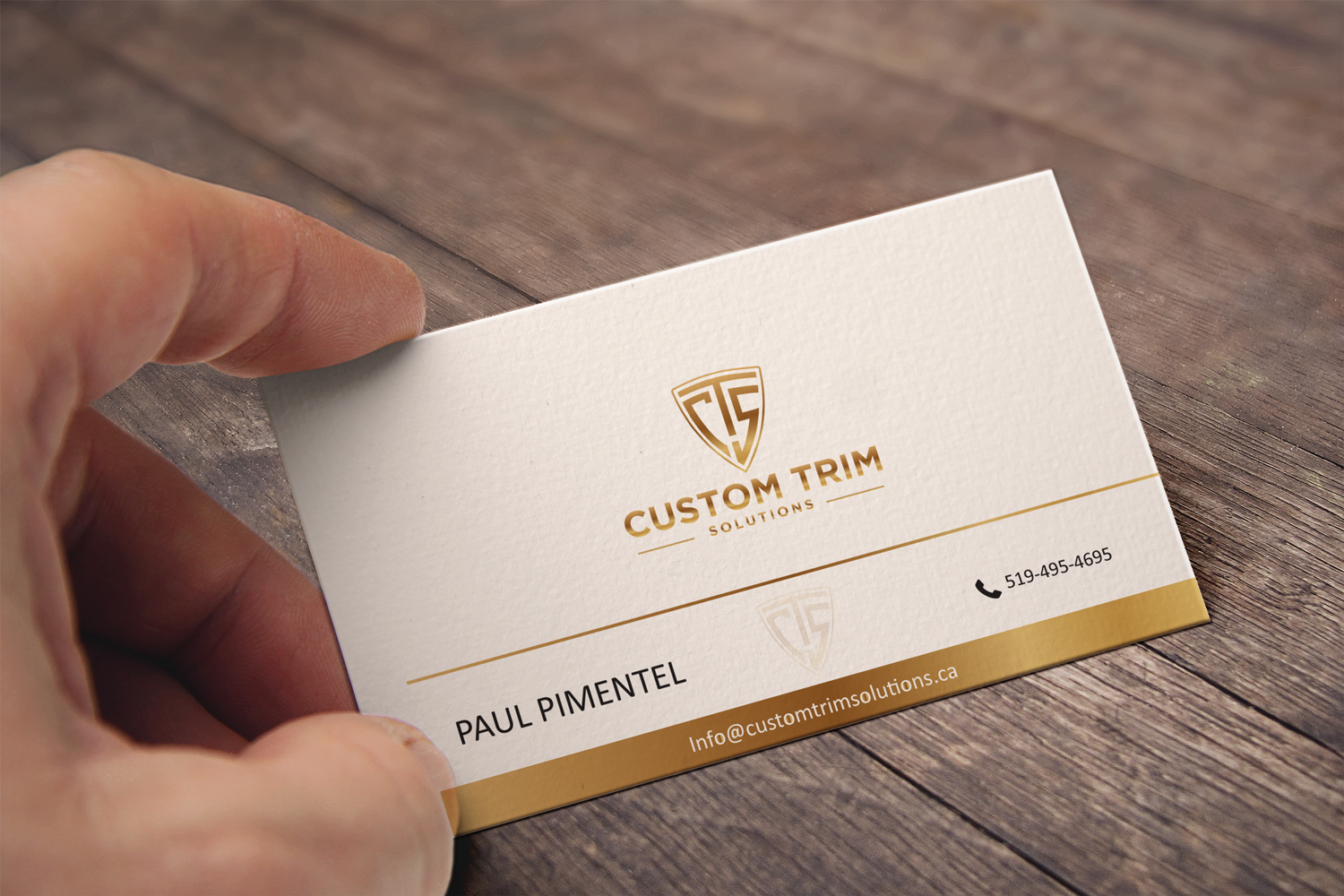 Logo Design by Pen Tool for Custom Trim Solutions  | Design #23940861