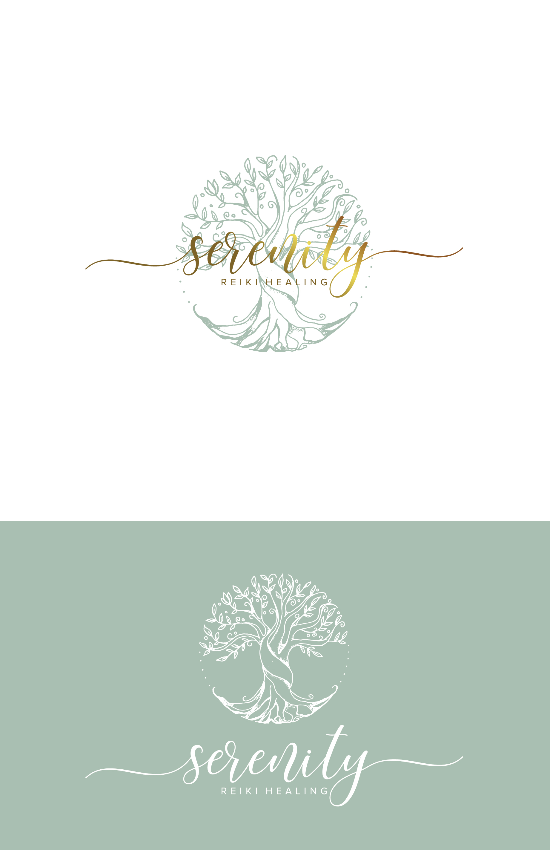 Logo-Design von ultramarin für Azure Healing | Design #23965215