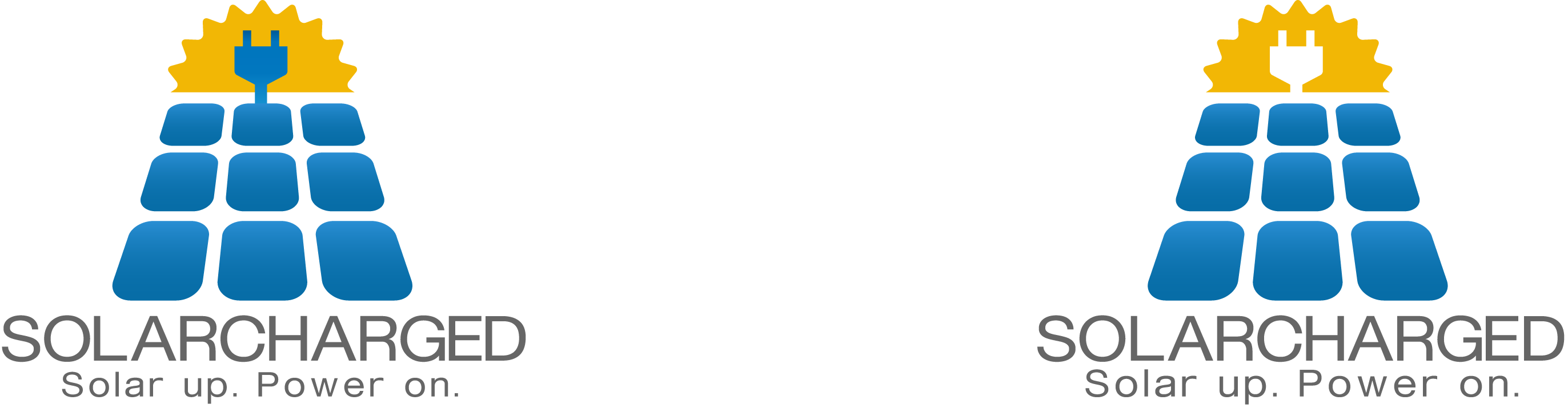 Bold, Playful, Solar Energy Logo Design for Business name SOLARCHARGED