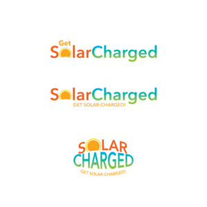 Business name: SOLARCHARGED. Tagline: Solar up. Power on. | Logo Design by Samantha Ward Design