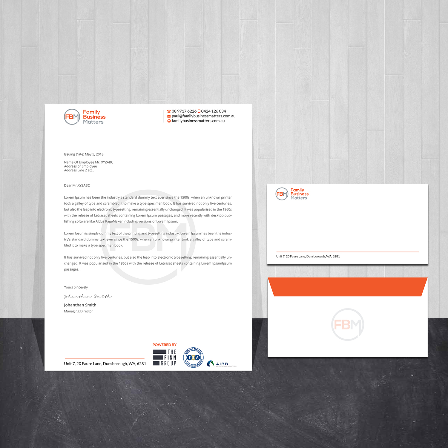 Stationery Design by Creations Box 2015 for Family Business Matters | Design #23957853