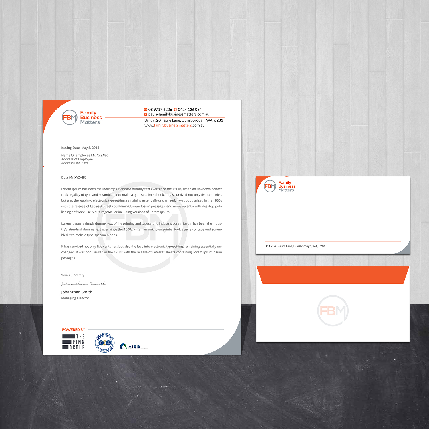 Schreibwaren-Design von Creations Box 2015 für Family Business Matters | Design #23960012