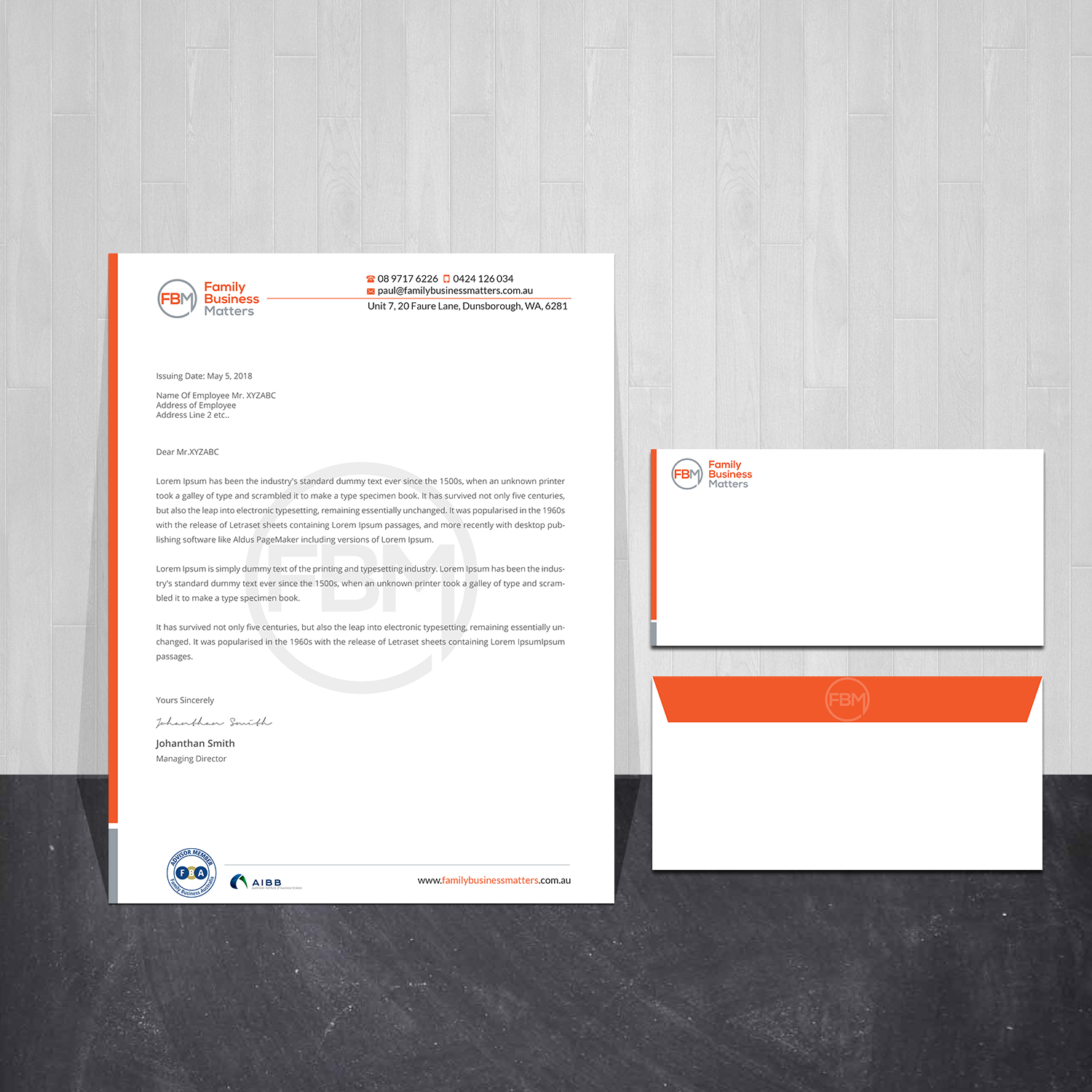 Design de Papeterie par Creations Box 2015 pour Family Business Matters | Design #23960038