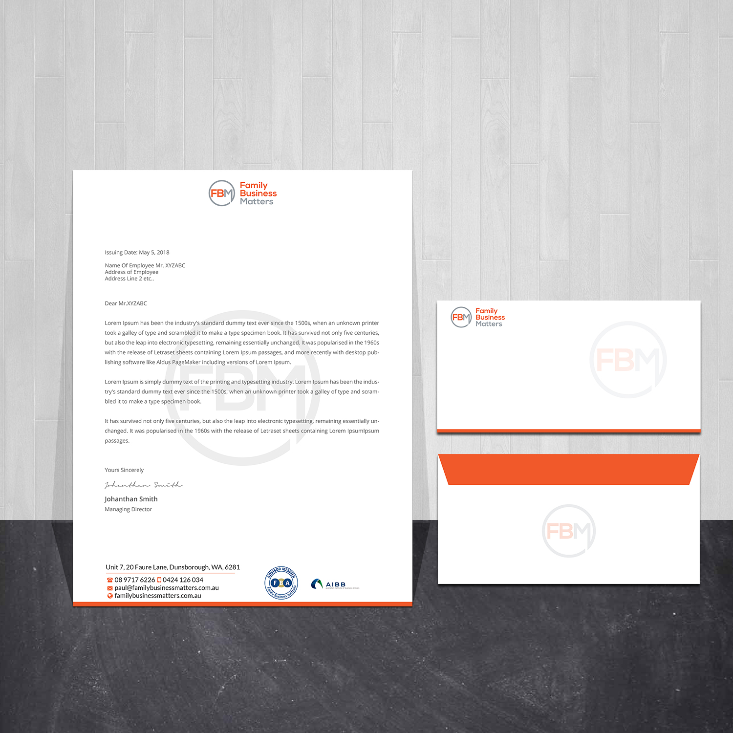 Design de Papeterie par Creations Box 2015 pour Family Business Matters | Design #23960078