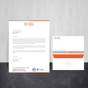 Design de Papeterie par Creations Box 2015 pour Family Business Matters | Design : #23964501