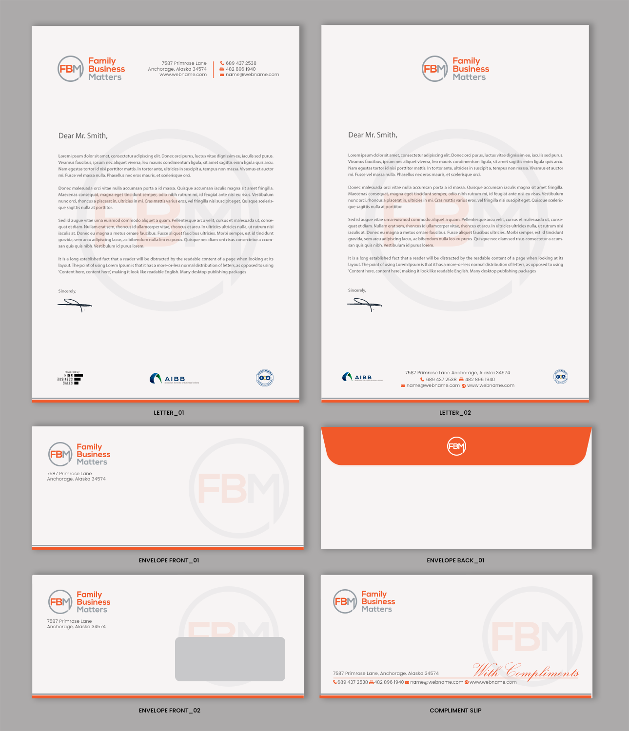 Stationery Design by chandrayaan.creative for Family Business Matters | Design #23965459